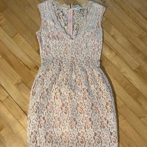 Light pink lace dress